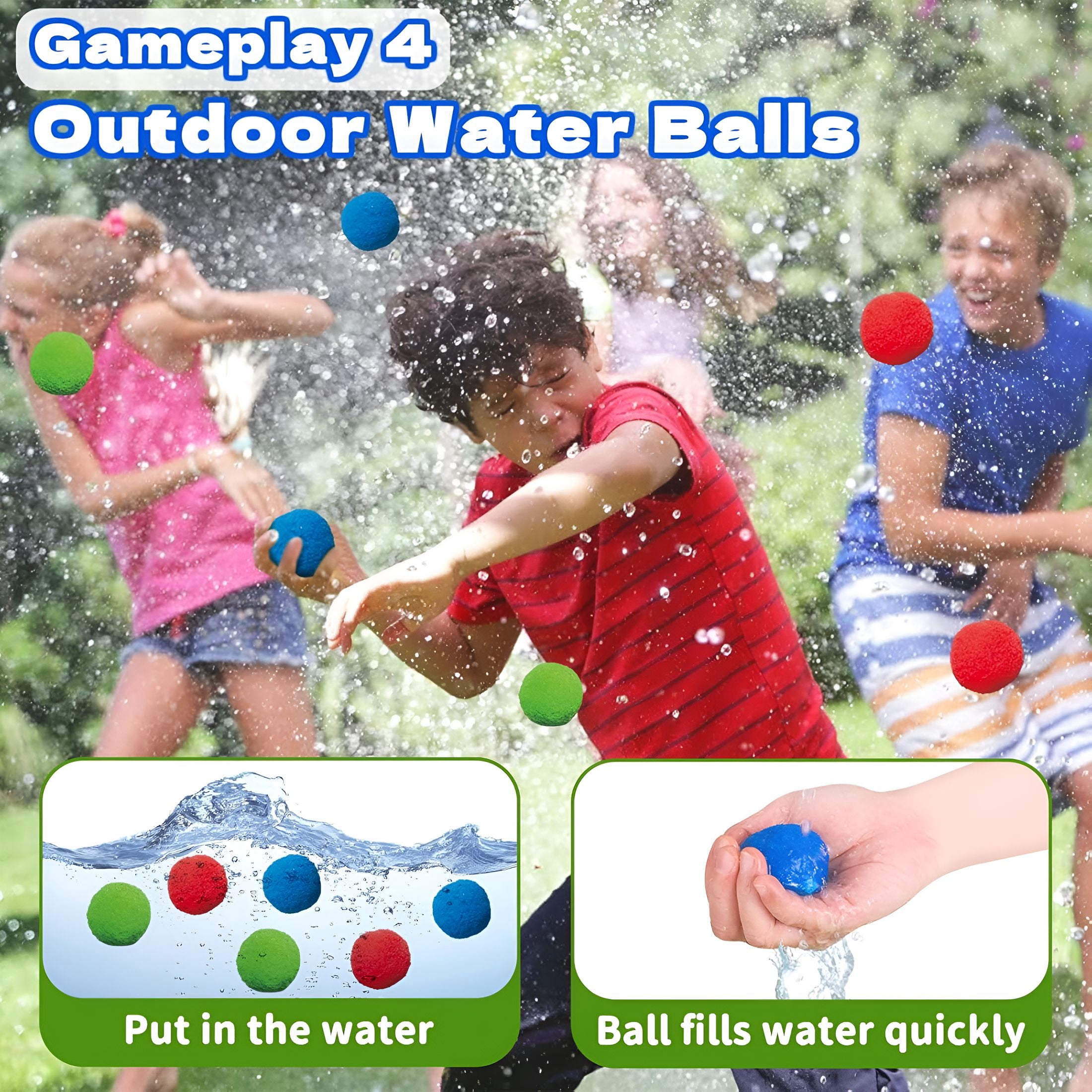 CYFW 4-In-1 Kids Water Sprinklers T Ball Set&Water Ball Toy,Crocodile Baseball Sprinkler for Backyard Outdoor Summer Toys for Boys Girls Outside Yard Water Game Toys for Kids Toddlers Ages 3-8