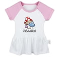 thumbnail image 2 of iDzn I Have So Mushroom In My Heart For You Funny Dresses For Baby, Newborn Babies Skirts, Infant Princess Dress, 0-24M Kids Graphic Clothes (Pink Raglan Dresses, 6-12 Months), 2 of 5