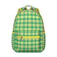 thumbnail image 1 of Retro Plaid School Backpack Abstract Plaid and Checkered Design Vintage Style Travel Bag for Students, 1 of 1