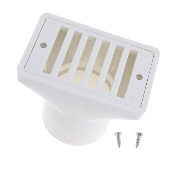 Almencla Swimming Pool Water Overflow Outlet Drainer Pool Discharge 2inch Square