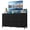 Black, variant on CONCETTA 55 inch TV Stand Dresser, 8 Fabric Drawers Storage Organizer for Bedroom Living Room, LED & Charging Station, Rust