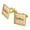 Gold, variant on Dragonfly Vintage Insect Square Cufflink Set - Silver or Gold