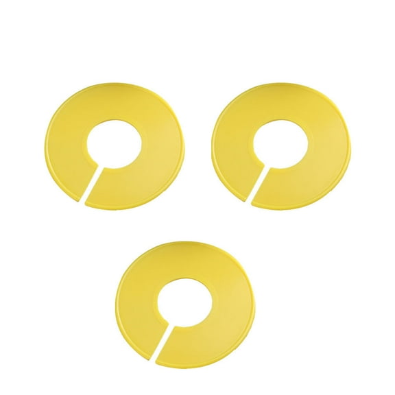 3 Pcs Clothing Size Dividers Round Closet Dividing Rings Convenient Clothes Sorting Ring (Yellow)