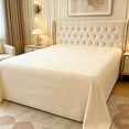 thumbnail image 6 of AuroraX Bed Sheet Twin Size Beige Sold Separately Flat Sheets Twin, 6 of 6