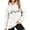 White, variant on AOOCHASLIY Christmas Tops Women's and Winter New Solid Color Printed Long Sleeve Hooded Loose Large Size Casual Sweatshirt