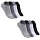 thumbnail image 2 of 4 pares de calcetines cortos de cinco dedos para hombre, calcetines sencillos con puntera dividida, calcetines de color liso, 2 of 8