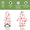 thumbnail image 6 of Honeii Pink Hearts1 Print Small Dog Hoodies Pet Hooded Sweatshirts Fall Winter Puppy Cat Sweaters Warm Clothes for Small Dogs Outfits Costume-XX-Large, 6 of 7