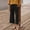 Black, variant on Wide Leg Ankle Pants Women Straight Leg Trousers Pockets Elastic Waist Solid Color Casual Pants
