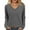 Dark Gray (NEW), variant on PFRNLF V Neck Sweaters for Women No Boundarie Lightweight Long Sleeve Tunic Tops Casual Knit Pullover Sweater