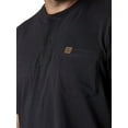 thumbnail image 2 of RIGGS WORKWEAR by Wrangler Men's Short Sleeve Henley,Navy,Medium, 2 of 3