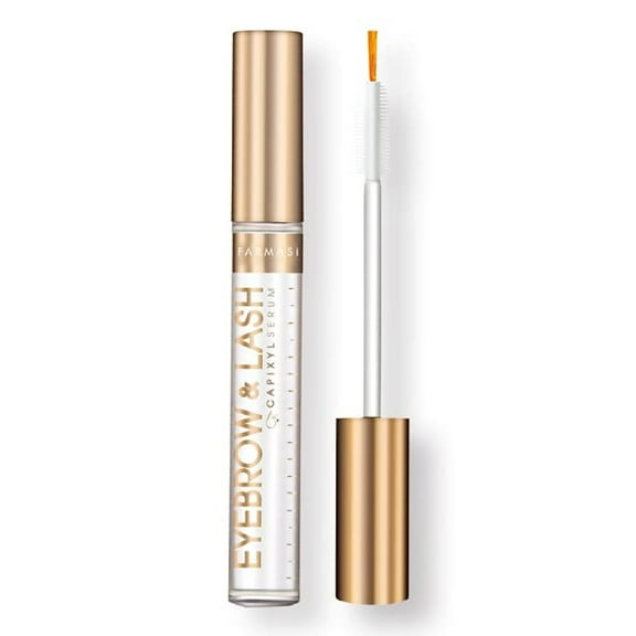 FARMASI Eyebrow and Lash Serum, Advanced Eyelash Serum to Boost Fuller Thicker, Longer, Healthier, Stronger Lashes  and  Brows, Nourishing Effect on Brow and Lash Roots, 0.4 fl. oz. / 12 ml