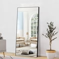 thumbnail image 1 of NeuType Miroir Mural Rectangulaire Noir 47"x21 Pouces, 1 of 7