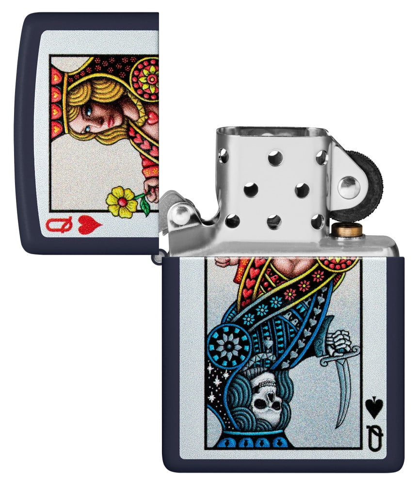 Zippo 48723 Color Image Queen Design Navy Matte Windproof Lighter