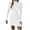 White, variant on Wancir Women's 2024 Ribbed Long Sleeve Sweater Dress High Neck Slim Fit Knitted Midi Dress