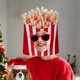 thumbnail image 3 of Gorro navideño Gorro navideño Divertido gorro ligero y suave Gorro de suéter Gorro para Papas fritas, 3 of 9