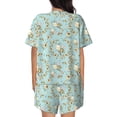 thumbnail image 3 of Picia Cute Honeybees Pajamas Sets for Women Soft Short-Sleeved Pjs with Lounge Shorts Two Piece Sleepwear-X-Large, 3 of 9