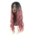 thumbnail image 2 of Peluca de Cabello Humano Rizado Rosa 28' Unique Bargains con Gorra Esponjoso, 2 of 6