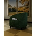 thumbnail image 5 of Comfy Barrel Armchair – Upholstered Single Club Chair with Soft Padded Seat, Smooth or Sherpa Boucle, Rounded Back Support – Ideal for Living Room, Bedroom, Reception, Study, 5 of 7