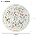 thumbnail image 4 of Nappe Ronde Botanique à Fleurs de Printemps, Housse de Table Sans Plis en Polyester, Nappes Imperméables Réutilisables pour la Déco de la Maison Été Printemps Pique-Nique Salle à Manger Vacances (Ronde,60x60 Pouces), 4 of 6