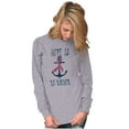 thumbnail image 5 of BCA Pink Ribbon Hope is An Anchor Women's Long Sleeve T Shirt Brisco Brands S, 5 of 6