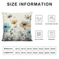 thumbnail image 5 of Nawypu  Watercolor Brown Grey Floral Pillow Covers Color Cream Gray Blue Flower Print Decorative Throw Pillows Modern Art Farmhouse Pillowcase Cushion Case, 5 of 5