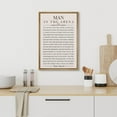 thumbnail image 4 of IDEA4WALL Framed Canvas Print Man in the Arena' Speech Inspirational Quote Illustrations Wall Art Contemporary Relax/Calm Artwork for Living Room, Bedroom, Office - 24"x36" NATURAL, 4 of 5