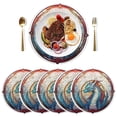 thumbnail image 3 of Ryvnso Dragon Bohomia Round Plate Mats Dining Table Placemat 1 Piece for Holiday Decoration, 3 of 7