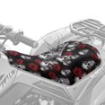 thumbnail image 2 of Uorisanigo ATV Seat Cushion Cover Water-Resistant Skull Rose Print Seat Cover Breathable Protection Accessories All-Weather Protection & Comfort Decor Easy to Install, 2 of 7