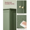 thumbnail image 3 of Small Storage Cabinet Fits Perfectly ，Pedestal Sink Storage Cabinet, Floor Storage Cabinet with 2 Adjustable Shelves, 3 of 6