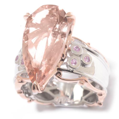 Michael Valitutti Michael Valitutti Morganite with Pink Sapphire Ring Walmart.com Michael Valitutti Michael Valitutti Morganite with Pink Sapphire Ring Walmart.com