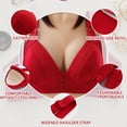 thumbnail image 5 of Darzheoy Wire-Free Bra for Women Solid Color Fashion Bowknot Comfortable Hollow Out Bra Underwear No Rims Sexy Bras for Women 36/80BC, 5 of 9
