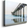 thumbnail image 2 of Scripps Beach Boardwalk Wall Art, California Ocean Shoreline Artwork, Beautiful Beach Décor, Premium Gallery Wrapped Canvas, Ready to Hang, 12 in H x 18 in W, Made in America Print, 2 of 6