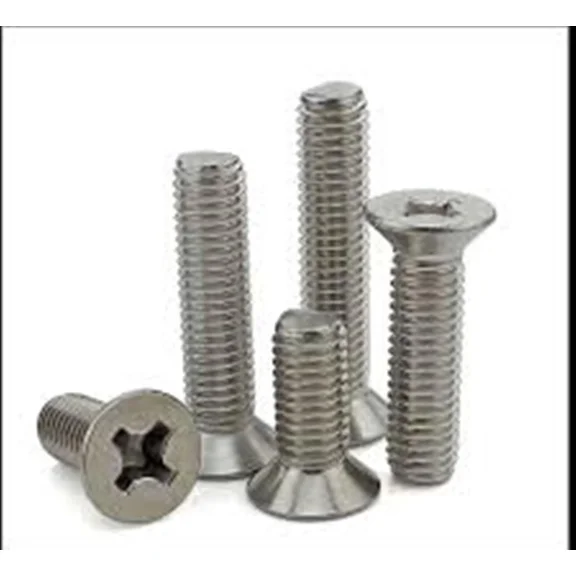 Stainless Steel Flat Head Phillips Machine Screws 1/4-20 X 2" -25