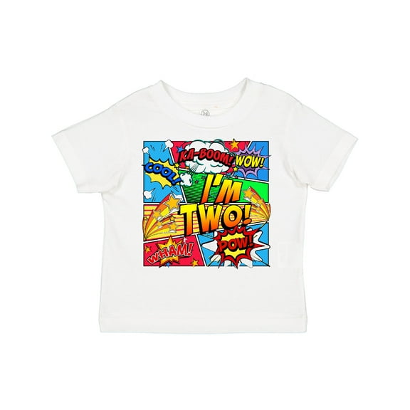 Inktastic I'm Two Comic Book Boys or Girls Toddler T-Shirt