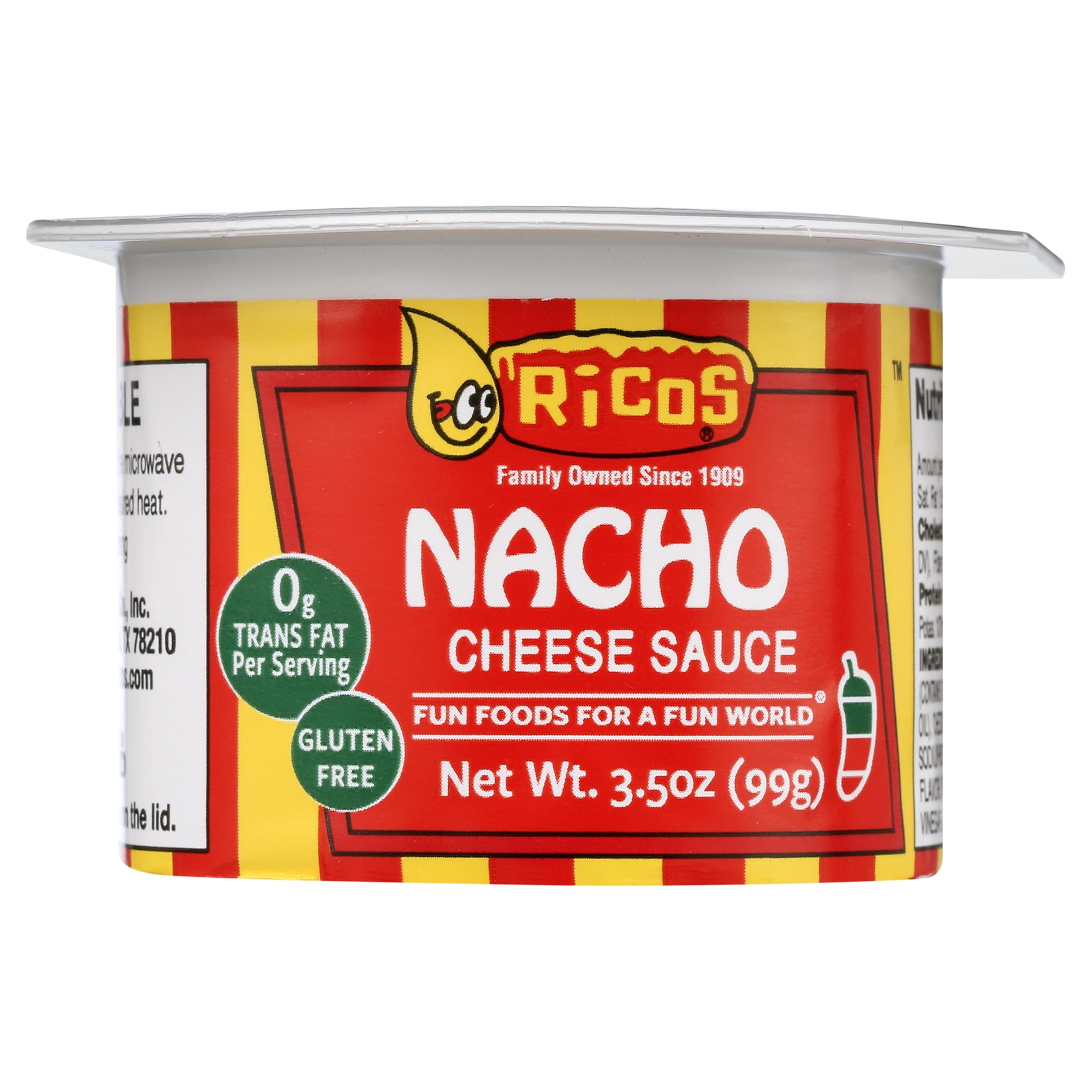 Ricos® Nacho Cheese Sauce 3.5oz Cup, 4 Count, Shelf-Stable, Ready-to-Eat