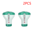 thumbnail image 1 of Floating Swimming Pool Chemical Floater Chlorine Bromine Tablets Floating Dispenser Applicator Swimming Spa Pool Accessories green 2pcs, 1 of 6