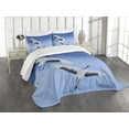 thumbnail image 3 of Ambesonne Bird Quilted Bedspread Set 3 Pcs, Red Crowned Cranes Japan, King Size, Blue White Black, 3 of 5