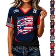 thumbnail image 2 of 2026 New United States Soccer Practice Jerseys, USA National Team Soccer Jersey Sweat Resistant Football Training Shirts, Retro Streetwear Fan Wear for Adult(Dark Blue, XL), 2 of 6