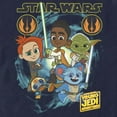 thumbnail image 2 of Men's Star Wars: Young Jedi Adventures Group Poster Graphic Tee Navy Blue X Large, 2 of 5