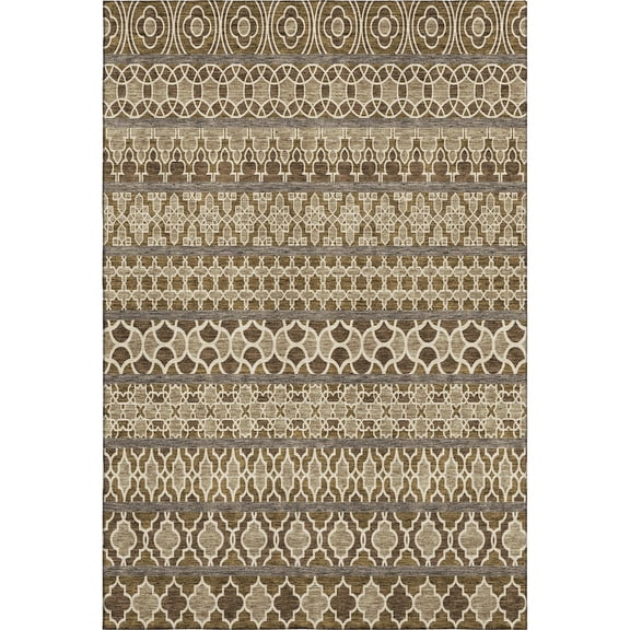 Dalyn Rugs Premium Machine Washable Mayfield AMF726 Mocha 5' x 7'6" Rug