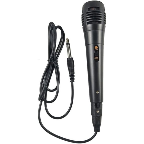 Professional Dynamic Wired Microphone with 5ft Cord, Unidirectional Handheld Karaoke Mic for Speakers and Stage Performance