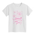 thumbnail image 4 of Ketyyh-chn99 T Shirts Toddlers Toddler Shirt Cute Fashion Leisure Casual Bow Family Short Sleeve Tee Size for 11-12 Years,White, 4 of 4