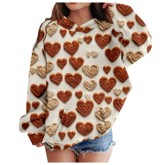 TIWEKE Sweat à Capuche Filles Noël Renne Chandail en Molleton Confortable Manches Longues pour Enfants pour Célébrations Festives et Usage Quotidien, 5-6 Ans