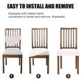 thumbnail image 5 of Stretch Dining Chair Seat Covers for Dining Room Removable Anti-Dust Chair Seat Protector Slipcovers, 5 of 5