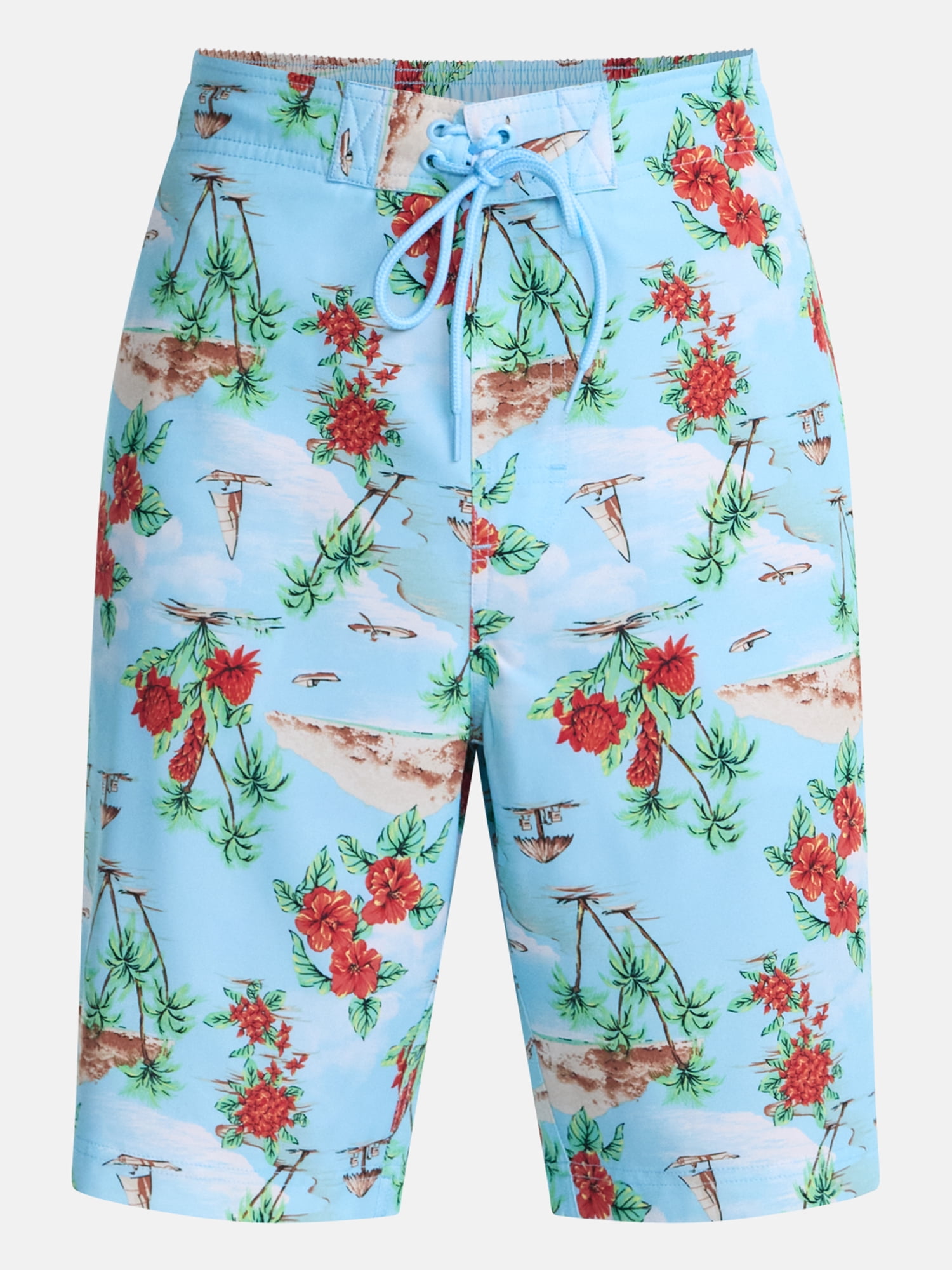 George Men's and Big Men's E-Board Swim Trunks with UPF 50+, 9" Inseam, Sizes S-3XL