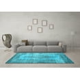 thumbnail image 3 of Ahgly Company Indoor Square Persian Light Blue Bohemian Area Rugs, 3' Square, 3 of 4