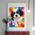 thumbnail image 2 of Diamond Art Kit for Adults, Puppy Rainbow Background Adorable Diamond Painting for Adults Beginners, DIY Diamond Art Painting Kits, 5D Diamond Painting Crafts for Home Decor 12x16 Frameless, 2 of 7