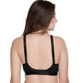 thumbnail image 2 of Sona Women's Perfecto Cotton Full Coverage Plus Size Non-Padded Wirefree Everyday Bra(32F_Black), 2 of 2