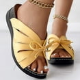 thumbnail image 5 of IUJSOY Womens Wedge Mules Sandals Bowknot Hollow Out Fashion Slippers Comfort Summer Beach Shoes, 5 of 8