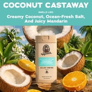 Dr. Squatch Mens Natural Body Wash, Sulfate Free Moisturizing Body Wash for men, Coconut Castaway 14 fl Oz